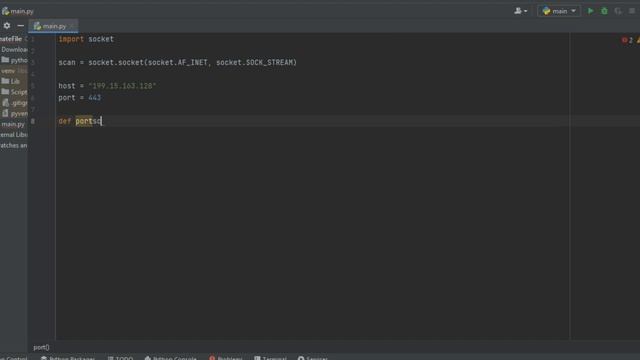 Coding a simple port scanner Python смотреть онлайн