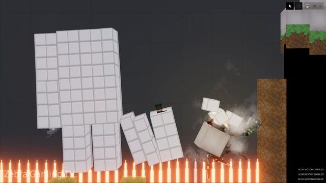 Golem 3D vs Human 2D in Minecraft 3D world #2 - People Playground 1.21.3 смотреть онлайн