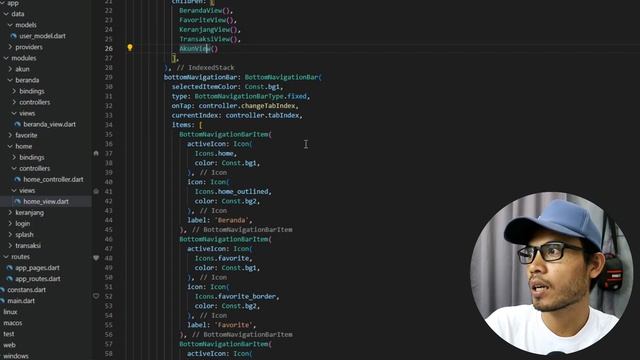 5. Halaman Home | Membuat Program Toko Online dengan Flutter & GetX смотреть онлайн