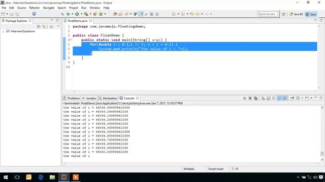 Why we shouldn’t use equality operators for float and double data types смотреть онлайн