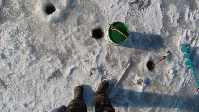 Зимняя рыбалка в Астрахани. Куча густеры. смотреть онлайн