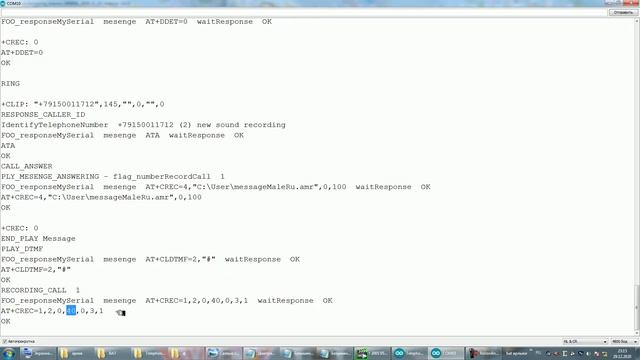 SIM800L телефонный автоответчик Telephone Answering звукозапись SMS RECORD Arduino смотреть онлайн