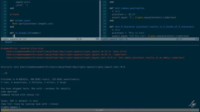 exercism.io 40 crypto square смотреть онлайн