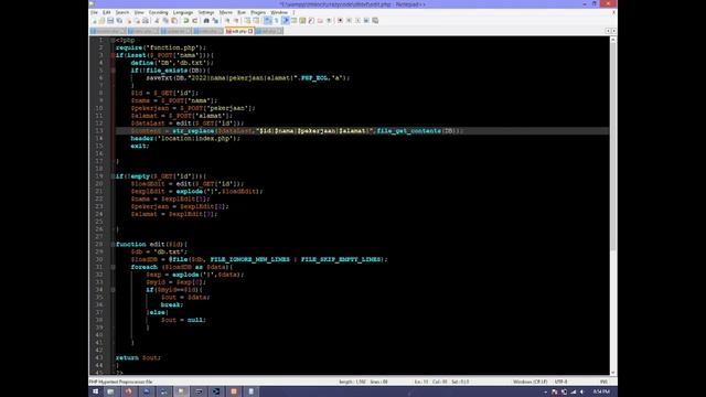 Using Text file as database in PHP + Add, Edit, Dell, Find смотреть онлайн