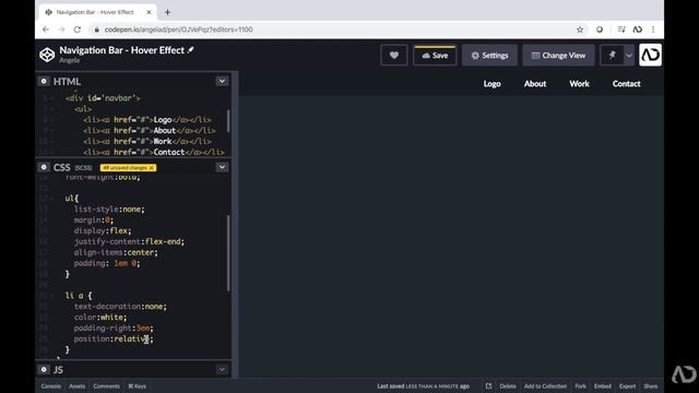 Animated Navigation Bar Tutorial | HTML & CSS смотреть онлайн