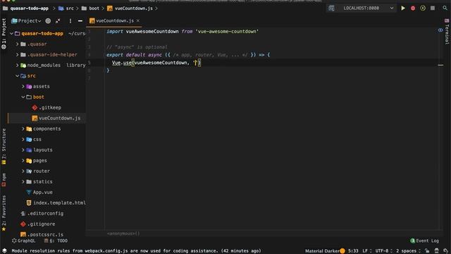Instalar plugins en Quasar Framework смотреть онлайн