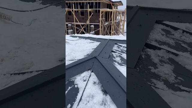 Стыковка и подрезка фигурного конька на хребтах и карнизе вальмовой крыши | proffkrov.ru смотреть онлайн