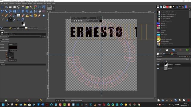 Come creare un testo circolare con GIMP смотреть онлайн