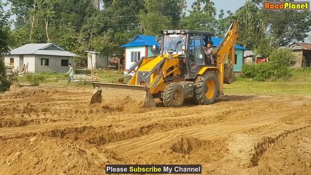 JCB Dozer Collecting Mud and Leveling Ground - JCB Digger Working Video 6 смотреть онлайн