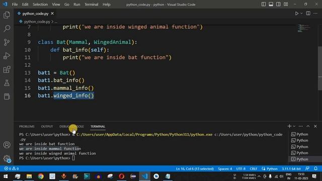 Python Tutorial #46 - Multiple Inheritance in Python with MRO (Method Resolution Order) смотреть онлайн