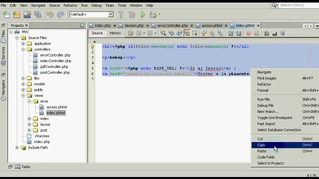 07 - PHP:POO+MVC - Crear un framework básico(sesiones y control de acceso) смотреть онлайн