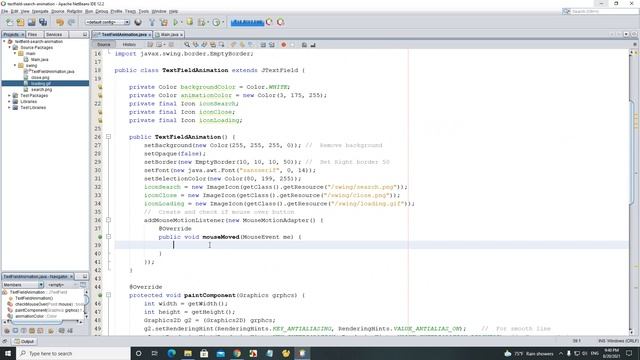 Java Swing - TextField Search Animation (Part 1) смотреть онлайн