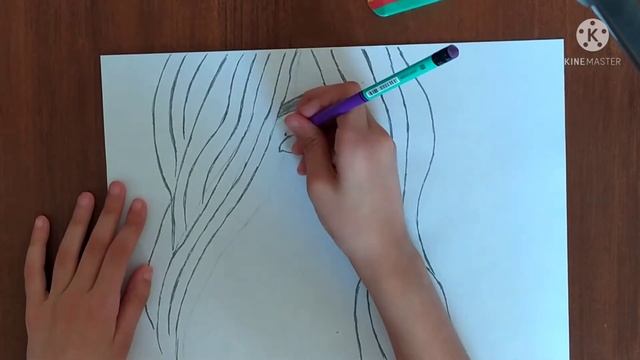 Как нарисовать девушку в маске.Drawing a girl with a mask. смотреть онлайн