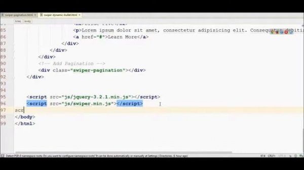 Swiper Slider Tutorial - Part Four | Swiper Slider Dynamic Bullets | Quick Implementation  2019
