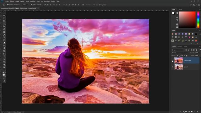 TUTORIEL PHOTOSHOP CC 2018...EFFET SUR PHOTO AVEC CAMERA RAW смотреть онлайн