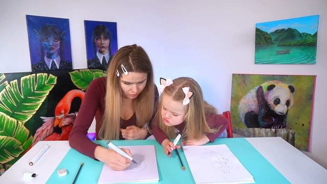 Як намалювати русалку Аріель просто! Уроки малювання для дітей, батьків та всіх охочих. смотреть онлайн