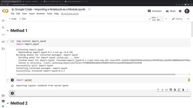 Google Colab - Importing Jupyter Notebooks as Modules! смотреть онлайн