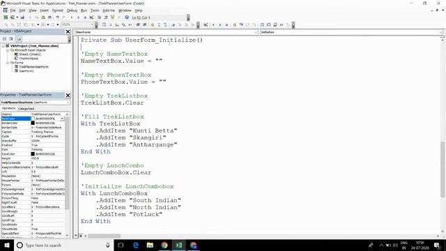 15. Excel VBA - Designing Trekking Planner using Userform смотреть онлайн