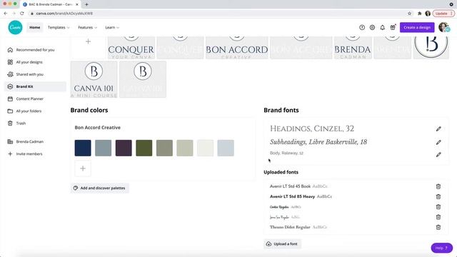 How to Use Canva Tip: How to Add Your Colour Palette to Your Brand Kit смотреть онлайн