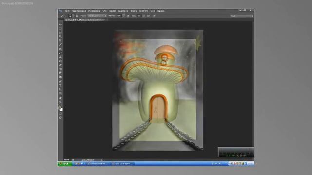 рисую сказочный гриб смотреть онлайн