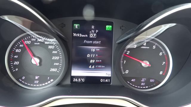 2015 Mercedes C200 C-Class 90 km/h 55 mph Fuel Consumption LONG DISTANCE HONEST TEST C300 смотреть онлайн
