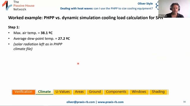 Dealing with Heat Waves: Can we use the PHPP to size cooling equipment? смотреть онлайн