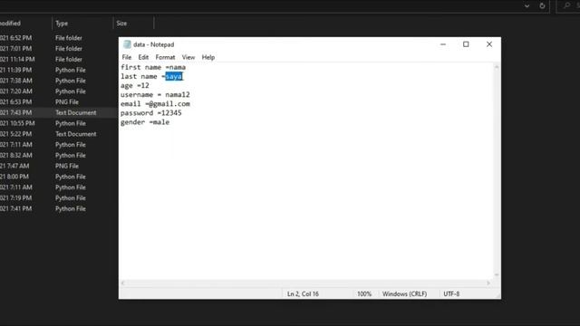 python tkinter tutorial #16 | menyimpan data register pada txt file смотреть онлайн