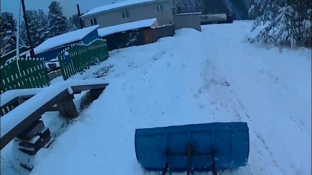 СЫРОЙ СНЕГ.Мотобуксировщик Мухтар. смотреть онлайн