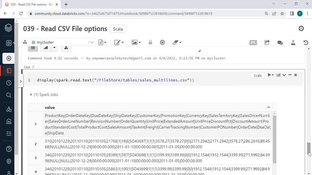 39. Read CSV options смотреть онлайн