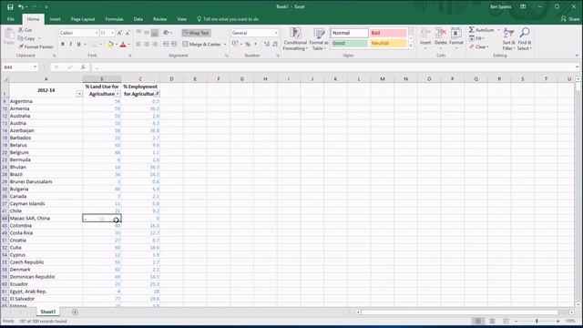 2b Cleaning for missing data by filtering in Excel смотреть онлайн