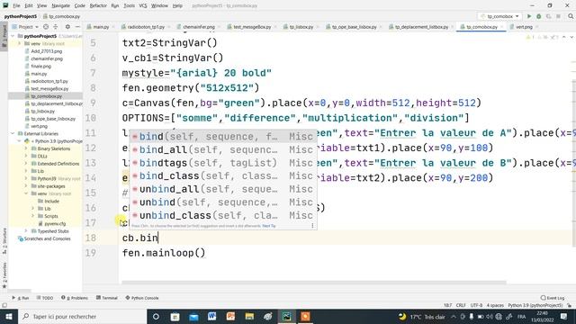 Module: La programmation évènementielle #python & #tkinter #combobox part 19 شرح بالعربي смотреть онлайн