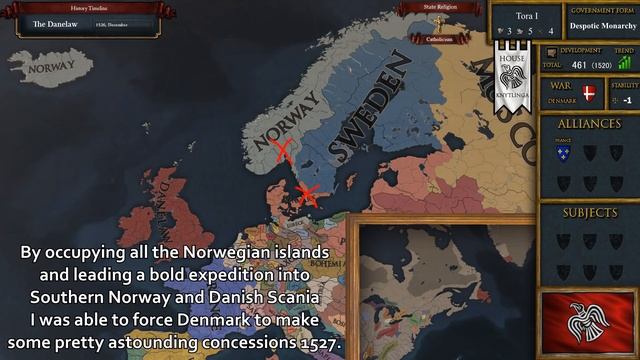EU4 - Timelapse - Restoring the Viking North Sea Empire смотреть онлайн