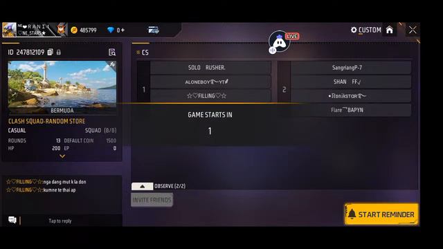 Cs Squad Tournament Free Fire MAX : 😍 Excited stream | Playing Squad | Streaming with Turnip смотреть онлайн