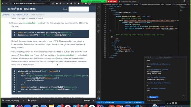July 15, 2020: JSON and fetch() 2/3 смотреть онлайн