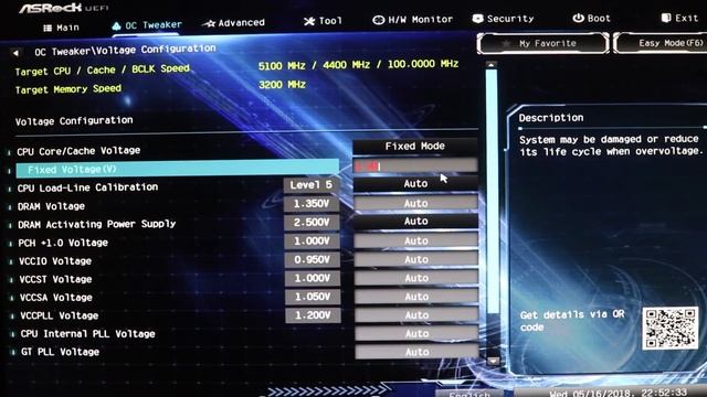 Intel I7 8700K @5.1Ghz  - Asrock Z370 Extreme 4 (NO DELID)