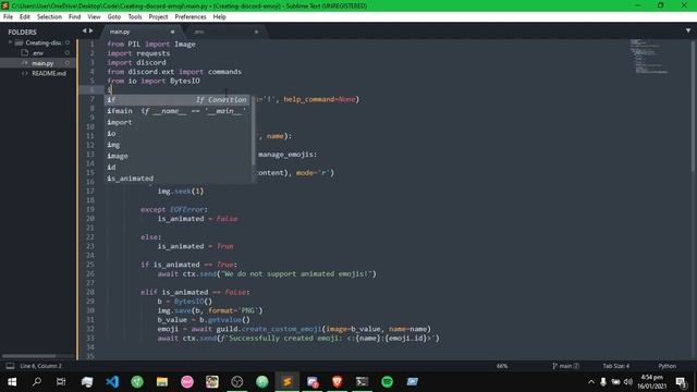 Discord.py Tutorial | Create Custom Emoji Command смотреть онлайн