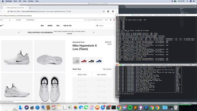Populating a Nike store Database using Python, Selenium and proxies! смотреть онлайн