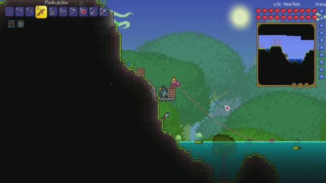 Terraria Рыбалка,друид и босс смотреть онлайн