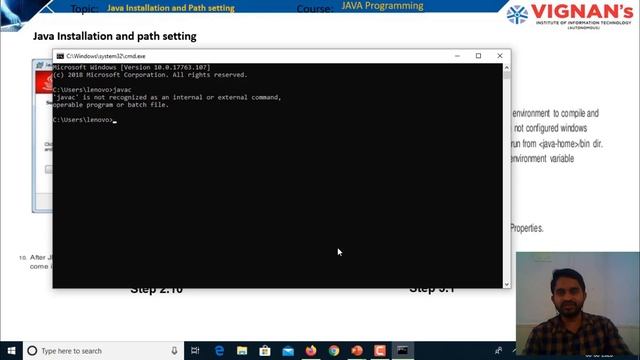 Java Installation and Path setting смотреть онлайн