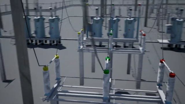 Трехмерная модель подстанции "Черновская" смотреть онлайн