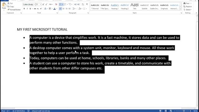 Microsoft Word for the absolute beginner смотреть онлайн