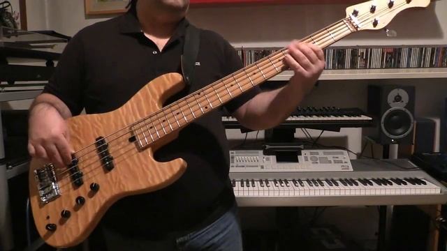 Bass Cover - Tony Esposito - Kalimba de Luna - with Sadowsky NYC5 bass смотреть онлайн