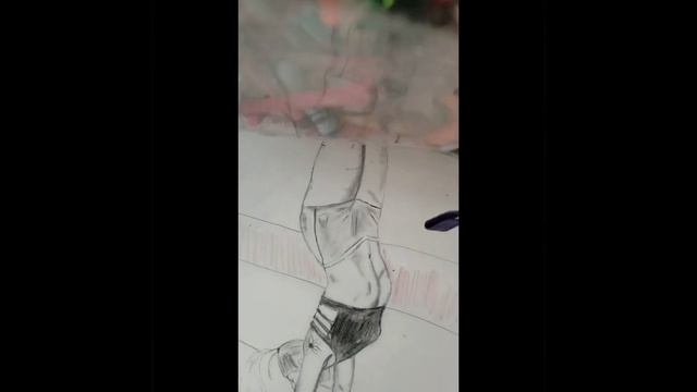 #femalebeauty #artvideo #sketchart Handstand walk at Doc's Gym & my sketch art! смотреть онлайн