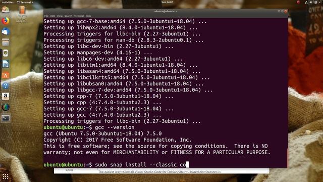 Installing GCC Compiler and VSCode Editor in Linux (Ubuntu) | C Programming Tutorials in Nepali #2B смотреть онлайн