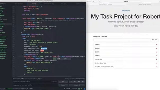 Laravel - Vue Removing stored Data using Vue Resource смотреть онлайн
