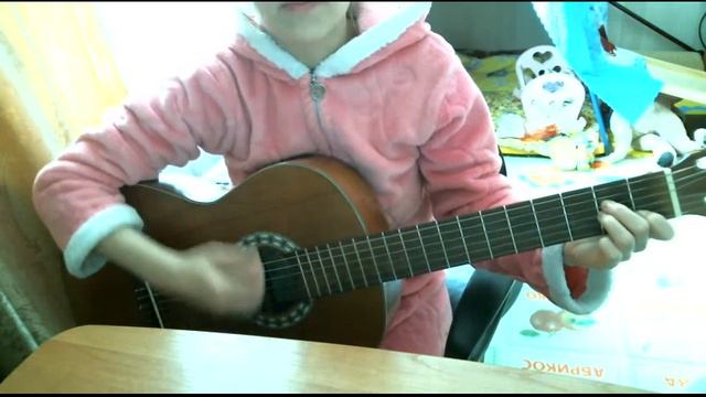 Самая простая песня на гитаре- три аккорда, Про щеночка смотреть онлайн