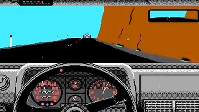 Test Drive (1987). PC. My best 1 stage. Gameplay смотреть онлайн