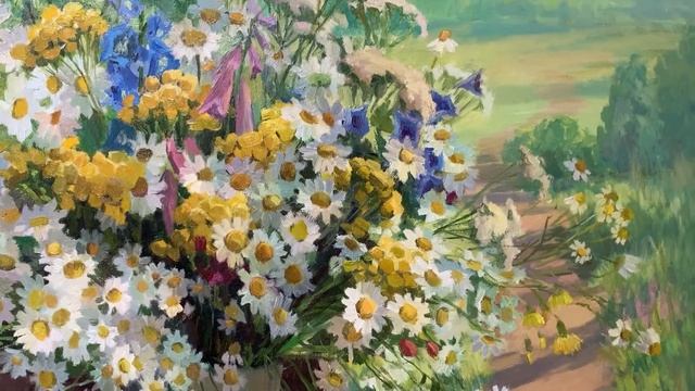Картина "Полевые цветы". Художник Татьяна Черных. смотреть онлайн