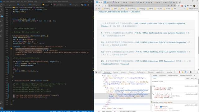 8.2)一步步学习开发建设自适应动态网站（PHP, HTML5, Bootstrap, SASS ）第八集（下）动态延迟加载YouTube，点击标题关闭视频 | Stop YouTube смотреть онлайн