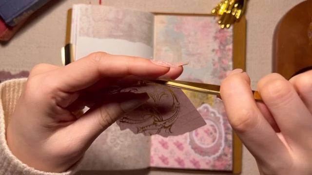 빈틈없이 꽉찬 꽃내음? 다꾸 ASMR | Scrapbooking | Journaling ASMR | Relaxing Sounds | No Talking